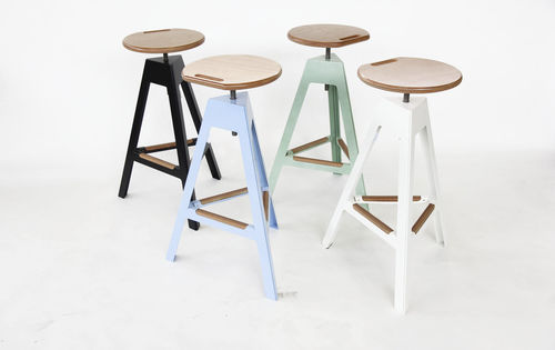 Tabouret de bar contemporain - Nautinox Living - avec piètement en métal / de jardin