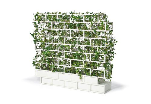 Jardinière en aluminium - GREENWALL - Nautinox Living - avec treillage / contemporaine / d'extérieur