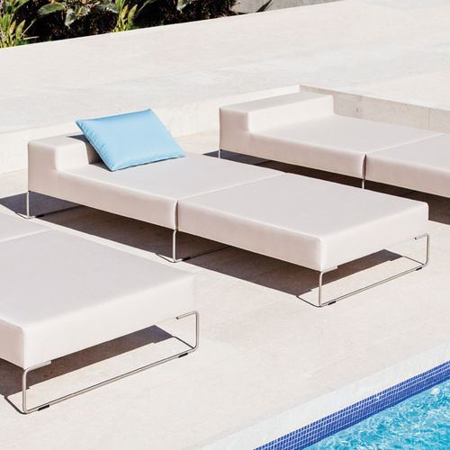 Bain de soleil contemporain - JAMSTER - april furniture - en tissu / en acier inoxydable / imperméable