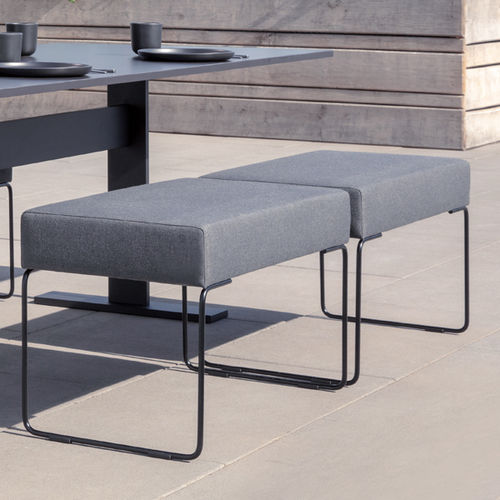 Banc de jardin contemporain - CHER - april furniture - en tissu / sans dossier / sans accoudoirs