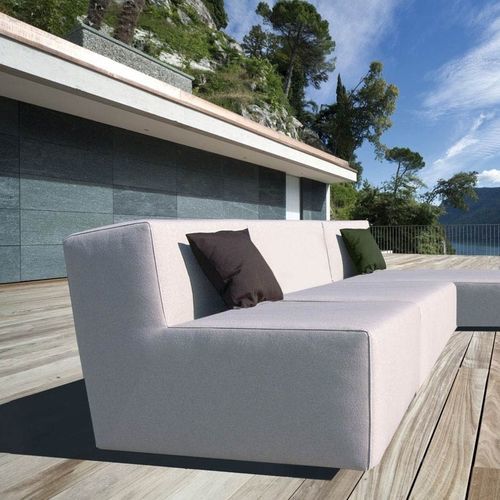 Chauffeuse contemporaine - LOOPY - april furniture - en Sunbrella® / imperméable / grise