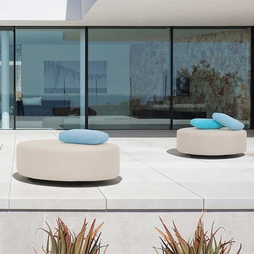 Ottoman contemporain - JOJ  - april furniture - en tissu / rond / à coussins