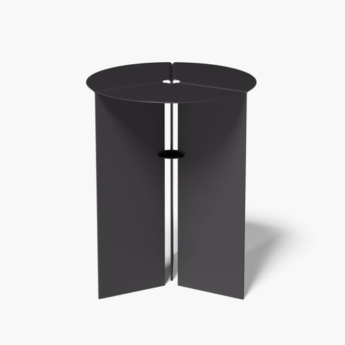 Table d'appoint contemporaine - PEACE - april furniture - en acier inoxydable / avec piètement en acier / ronde
