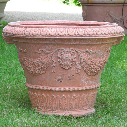 Pot de jardin en terracotta MEDICI DECORATO Terrecotte Poggi Ugo