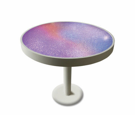 Table bistrot design original - NFT D800 FLICKER - NEONNY - en plastique / en aluminium / ronde
