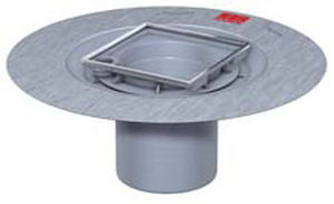 Siphon de sol en acier inox - ACO SQUARE GULLY TOP (WETROOM) - Lateral Design Studio - en polypropylène / carré / rond