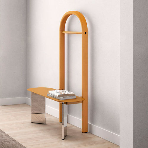 Banc contemporain - VALET STAND - Systemtronic - en frêne / en aluminium / sans dossier