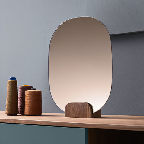 Miroir à poser - Clip - Sculptures Jeux - pour hôtel / pour hôpital / pour établissement public