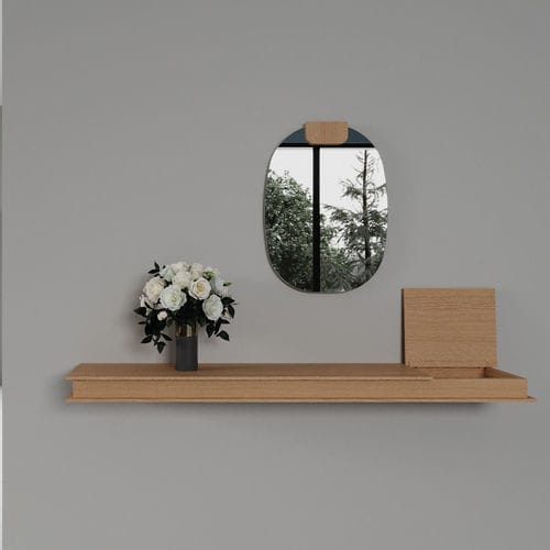 Console design scandinave - Flap - Sculptures Jeux - en chêne / en placage de bois / en noyer américain