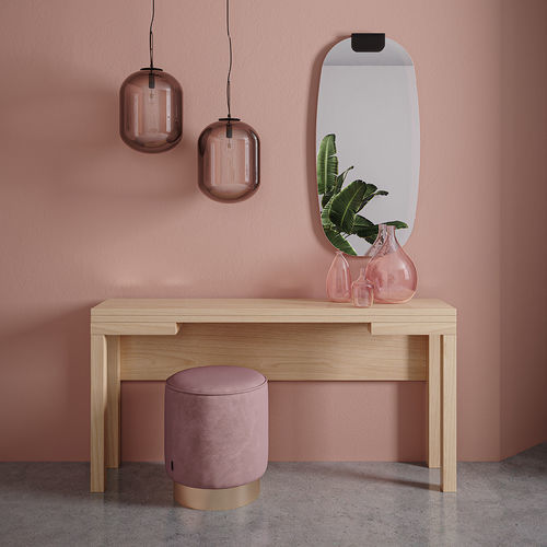 Console design scandinave - Papillon - Sculptures Jeux - en chêne / en placage de bois / avec piètement en bois massif