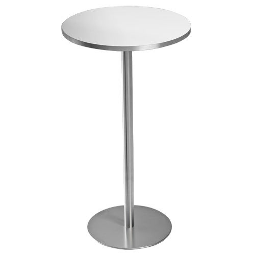 Table mange-debout contemporaine - NASTRA - Redi - en acier inoxydable / avec piètement en acier inoxydable / ronde