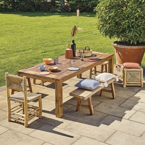 Table à manger contemporaine - Wally  - Il Giardino di Legno - en bois massif / avec piètement en bois massif / rectangulaire