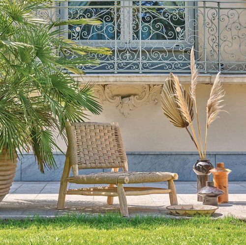 Chauffeuse contemporaine - Serengeti  - Il Giardino di Legno - en tissu / en corde / en bois