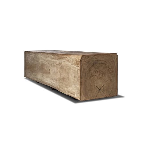 Banc de jardin design minimaliste - Suar - Il Giardino di Legno - en bois / sans dossier / sans accoudoirs