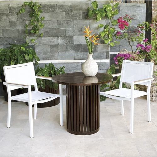 Chaise contemporaine - Lui & Lei - Il Giardino di Legno - d'extérieur / en résille / avec piètement en aluminium
