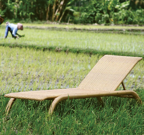 Bain de soleil contemporain - Waikiki - Il Giardino di Legno - en PVC / en aluminium / dossier ajustable