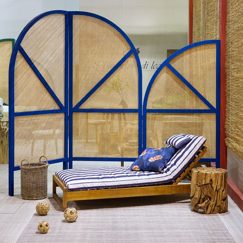 Bain de soleil classique - Dual - Il Giardino di Legno - en tissu / en teck / de jardin