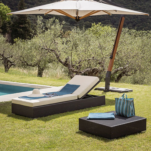 Bain de soleil contemporain - Maui - Il Giardino di Legno - en tissu / en PVC / en aluminium