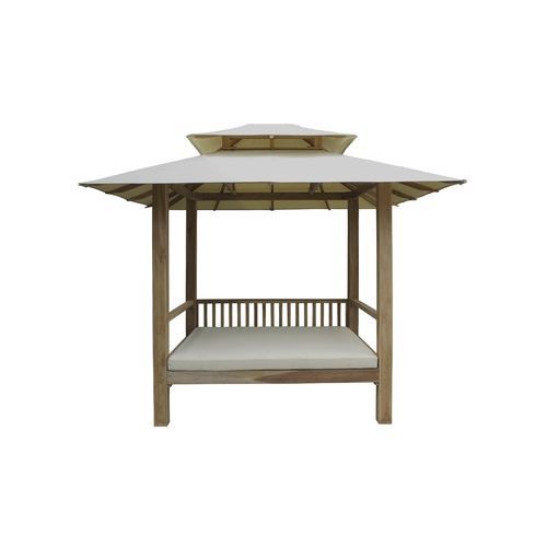 Gazebo bois - Classica - Il Giardino di Legno - toit en toile / structure en bois