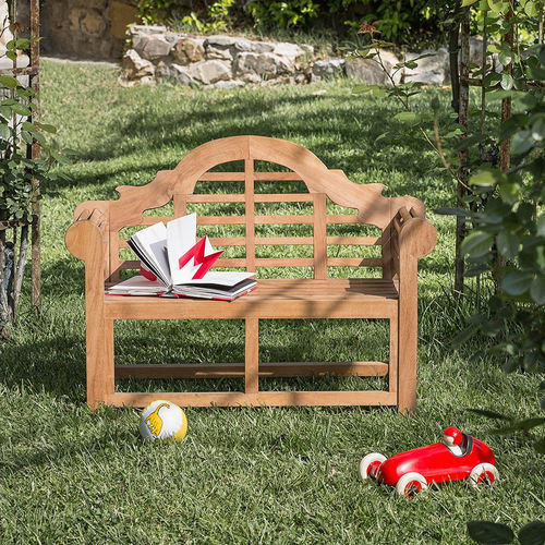 Banc contemporain - Vittoria Jr. - Il Giardino di Legno - en teck / avec dossier / avec accoudoirs