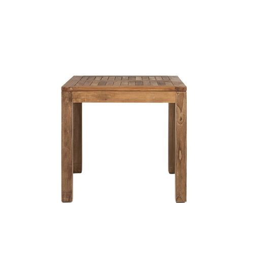 Table à manger contemporaine - Venezia - Il Giardino di Legno - en teck / avec piètement en teck / carrée