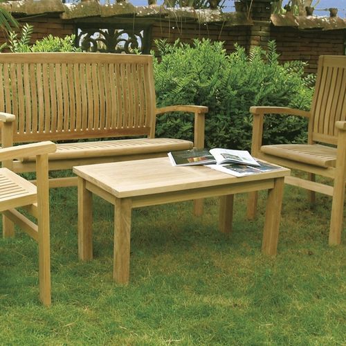 Table basse classique - Dehors - Il Giardino di Legno - en teck / avec piètement en teck / rectangulaire