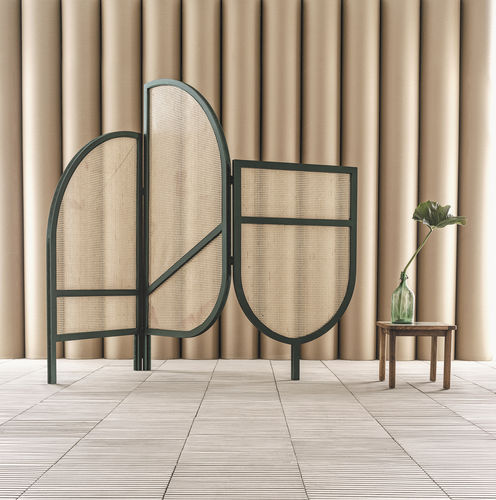Paravent contemporain - JOES0880 - Il Giardino di Legno - en bois / en fibre naturelle / d'extérieur
