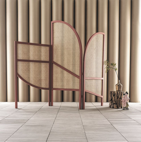 Paravent contemporain - JOES0881 - Il Giardino di Legno - en bois / en fibre naturelle / d'extérieur