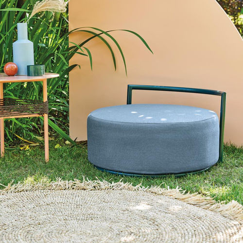 Ottoman contemporain - Antipodi - Il Giardino di Legno - en tissu / en métal / rond