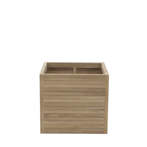 Pot de jardin en teck - ACCP0825 - Il Giardino di Legno - à poser / carré / résidentiel