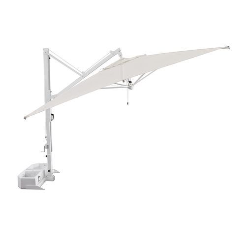 Parasol carré - Ombrelloni - Il Giardino di Legno - déporté / en tissu / en aluminium