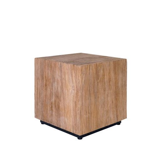 Table d'appoint contemporaine - Stratos - Il Giardino di Legno - en teck / avec piètement en métal / avec piètement en teck