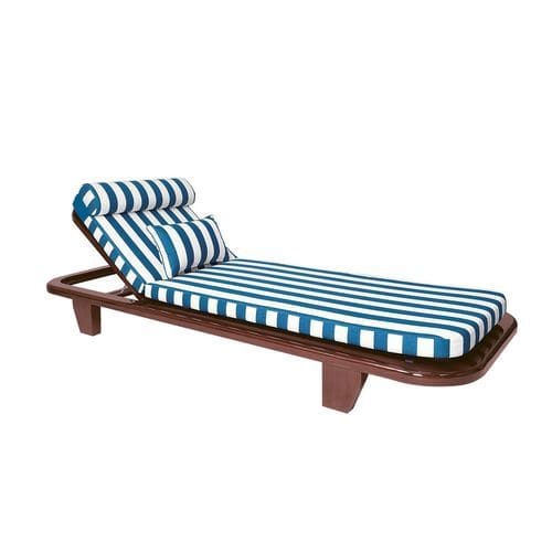 Bain de soleil contemporain - Peninsula - Il Giardino di Legno - en tissu / en teck / 1 place