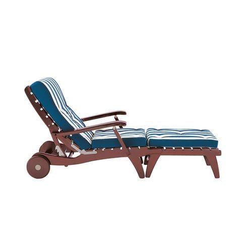 Bain de soleil contemporain - Peninsula - Il Giardino di Legno - en tissu / en teck / dossier ajustable