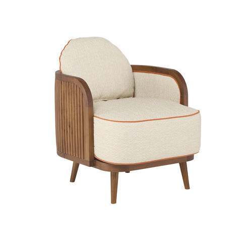 Fauteuil design - GRIS03C1 - Il Giardino di Legno - en tissu / en teck / tapissé