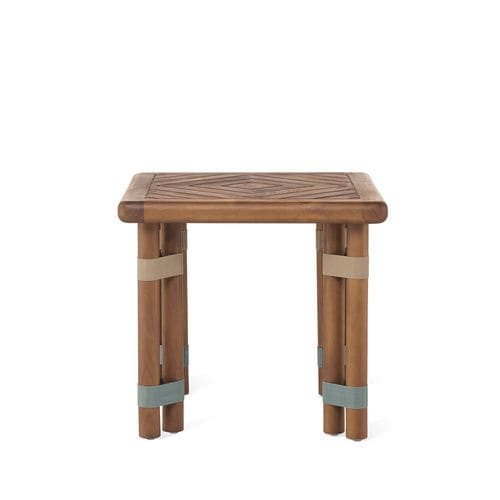 Table basse contemporaine - LIGN04I5 - Il Giardino di Legno - en teck / en bois huilé / avec piètement en teck