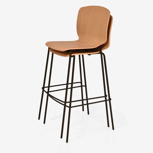 Chaise de bar contemporaine - RADAR - Objekten - d'intérieur / en laine / en lin