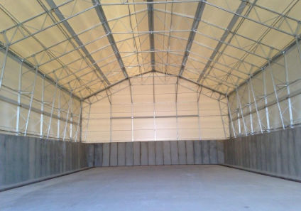 Structure tendue sur ossature métallique - BIOMASS STORAGE FACILITIES - Toro Shelters - pour couverture / avec membrane en pvc