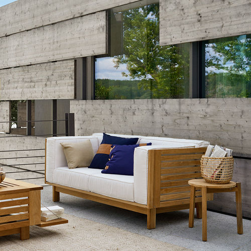 Canapé contemporain - SKANÖR - Skargaarden - de jardin / blanc / en teck