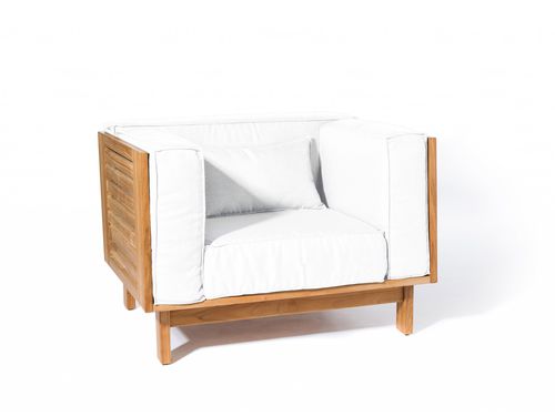 Fauteuil contemporain - SKANÖR - Skargaarden - en teck / de jardin