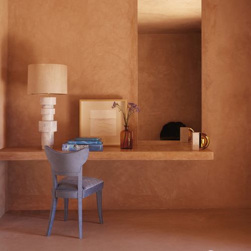 Lampe de table - SATURN - Ginger & Jagger - en métal / en laiton / en placage de bois