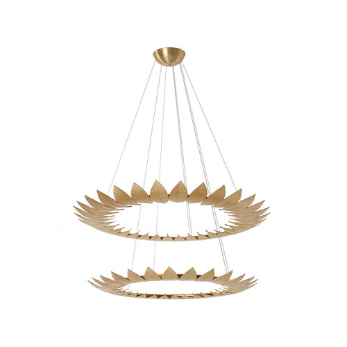 Suspension - LEAF - Ginger & Jagger - en métal / en laiton / en laiton brossé