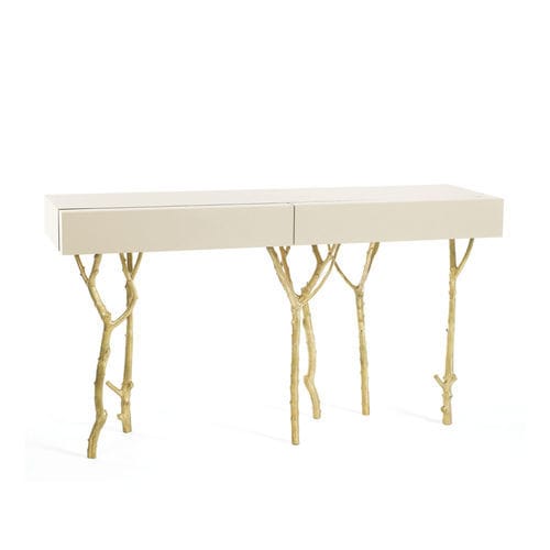 Console contemporaine - FIG TREE - Ginger & Jagger - en placage de bois / rectangulaire / résidentielle