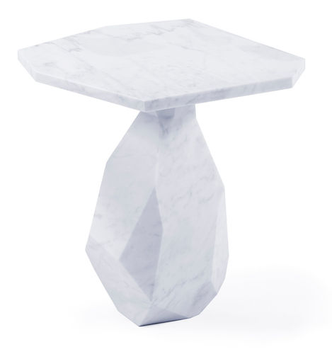 Table d'appoint contemporaine - ROCK - Ginger & Jagger - en pierre / avec piètement en pierre / professionnelle