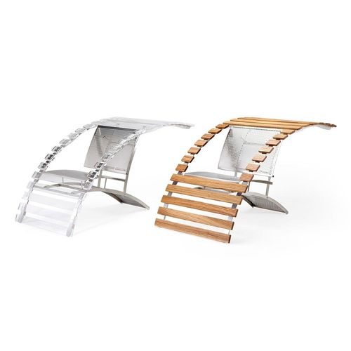Chaise design original - ARCVS - PALMAR arredi - d'extérieur / en méthacrylate / en bois