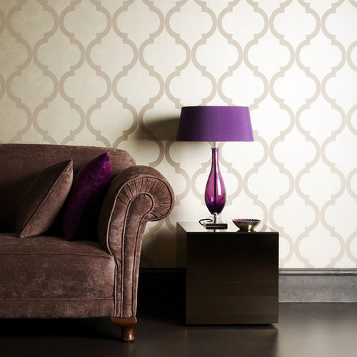 Papier peint classique - Foresti Home Collection Group srl - en tissu / à fleurs / à rayures