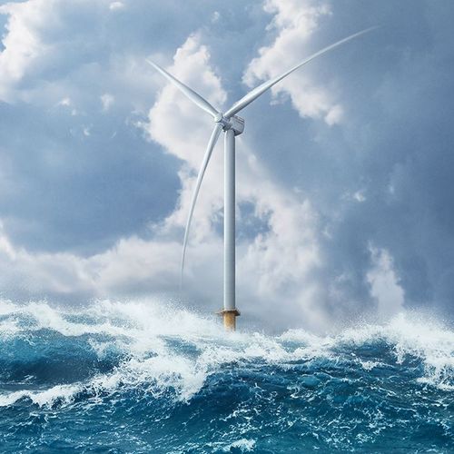 Éolienne à axe horizontal - SG 14-222  - SIEMENS GAMESA - tripale / offshore / sur mât autoporteur