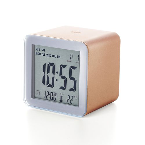 Horloge contemporaine - CUBE : LR103PC - LEXON - de table / numérique / en ABS