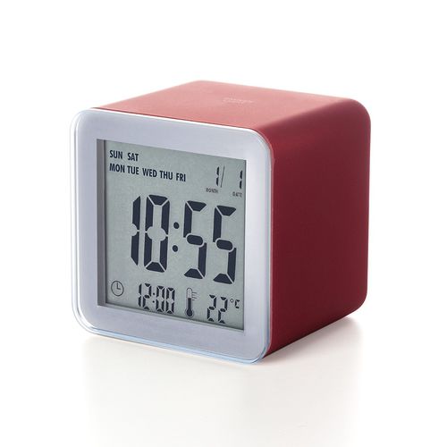 Horloge contemporaine - CUBE: LR103PR6 - LEXON - de table / numérique / en ABS