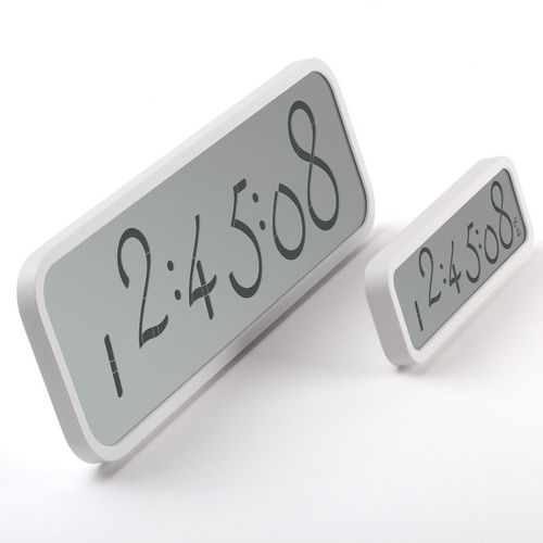 Horloge contemporaine - SCRIPT: LR133W - LEXON - de table / numérique / en ABS